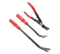 Flaconi 3PCS Kit Smontaggio Plastiche Auto,Leve Plastica Smontaggio Auto,Kit Smontaggio Pannelli Auto,Strumento di Rimozione Auto,Adatto per Rimuovere Interni Dell'auto e Altro (Rosso)
