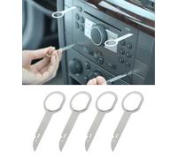 Flaconi 4 Pezzi Strumento di Rimozione Radio,Strumenti di Rimozione Autoradio,Accessori Auto Strumento di Rimozione Autoradio Chiave,Chiavi di Rilascio Autoradio Strumenti di Estrazione