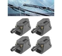 Flaconi 4 Ugelli Auto Tergicristalli Universali,Ugello per Tergicristallo per Auto,Ugello Tergicristallo per Tergicristalli Larghi 8mm/9mm,Adattato a una Varietà di Diversi Modelli e Marchi