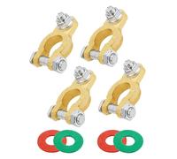Flaconi 4PCS Morsetti Batteria Auto,Stacca Batteria 12v,Morsetti Batteria 12v,Morsetti Stacca Batteria Auto,Morsetto Batteria Sgancio Rapido,Adatto per Auto, Furgoni,Barche,Autobus,Camion,Motocicli