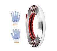 Flaconi 5M X 30MM Modanatura Cromata per Auto,Cromate Strisce Decorazione Auto,Adesivi per Auto Esterni,Decorazioni Auto,Adatto Perbordo del Finestrino,Paraurti,Griglia Anteriore(5M X 15MM)