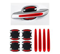 Flaconi 8PCS Pellicola Protettiva Auto,Pellicola Protettiva per Maniglia Della Porta Dell'auto,Coprimaniglia Sportelli Automobile,Maniglia Auto Graffi Pellicole Protettive delle Auto,Camion(Rosso)