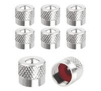 Flaconi 8PCS Tappini Gomme Auto,Tappi Valvole Pneumatici Auto,Tappi Pneumatici Auto,Tappi Ruote Auto,Tappi Valvola Pneumatici,Tappini,Adatto per Coperchi Valvole Pneumatici di Auto,Moto e Biciclette