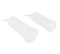 Flaconi Applicatori per Chioma 120ml e 260ml in Plastica, 2 Pezzi | Punta Angolata per Distribuire Tinture, Colorazioni e Trattamenti Sul Cuoio Capelluto, Strumenti Professionali da Salone