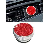 Flaconi Coperchio Antipolvere Tappo per Auto,Spinotto Presa Accendisigari Auto,Tappi per Bottoni Billet Antipolvere Coperchio Ricambio Adatta alla Maggior Parte Delle Auto,Camion,SUV(Rosso)