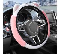 Flaconi Copri Volante per Auto Coprivolante Auto Universal,Copri Volante per Auto Universal,Copri Volante per Auto Cute,Adatta Alla Maggior Parte Delle Auto e dei SUV (Rosa)