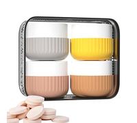 Flaconi da Toeletta in Silicone - Bottigliette Antigoccia 4 Pezzi | Organizzatore Multiuso Per Crema Viso Lozione Detergente E Medicinali