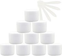 flaconi da viaggio per articoli da toilette， 12 barattoli cosmetici vuoti in plastica rosa da 50 ml con coperchio a vite, vasetto da 50 g con rivestimento interno for gel cosmetico da viaggio balsamo