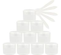 flaconi da viaggio per articoli da toilette， 12 barattoli cosmetici vuoti in plastica rosa da 50 ml con coperchio a vite, vasetto da 50 g con rivestimento interno for gel cosmetico da viaggio balsamo