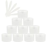 flaconi da viaggio per articoli da toilette， 12 barattoli cosmetici vuoti in plastica rosa da 50 ml con coperchio a vite, vasetto da 50 g con rivestimento interno for gel cosmetico da viaggio balsamo