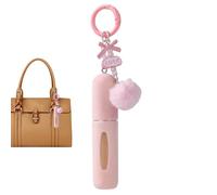 Flaconi di Profumo Vuoti,5ml Atomizzatore Portatile Portachiavi In Peluche,Atomizzatore da Viaggio per Ricarica Profumo e Colonia - per All'aperto Borsa Zaino Donne Ragazze Lavoro Appuntamenti