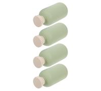 Flaconi Dispenser per Shampoo 200ml in Pp, 4 Pezzi, Verde | Riutilizzabili, Facili da Riempire, Anti Perdita, Uso Bagno e Vacanza, per Shampoo e Lozione