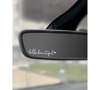 Flaconi Hello Beautiful Auto Adesivo Divertente - Accessori in Vinile di Alta Qualità per Specchietti e Finestrini (Bianco)