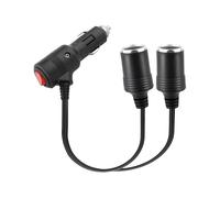 Flaconi Sdoppiatore Accendisigari Auto,Sdoppiatore 12v Auto,Presa Accendisigari Doppia,Doppia Presa Accendisigari Auto 12v,Doppio Accendisigari Auto, Adatto per Auto,Camion,Barca,Moto,Roulotte,GPS