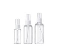 Flaconi spray, 3 Pezzi Spruzzino Vuoto Nebulizzatore 30ml 60ml 80ml Trasparente Plastica Atomizzatore da Viaggio Flacone Fine Nebbia Bottiglie Disinfettantei Spruzzino Acqua Liquidi Profumo