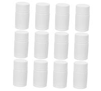 Flaconi Vuoti per Pillole con Tappo a Vite 20ml, 12 Pezzi Hdpe | Contenitore Bianco Leggero Medicinali per Riutilizzabile Anti Perdita , Confezione da Dodici Pezzi