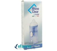 Flaem, Rhino Clear, Doccia Nasale Accessorio, FUNZIONA ESCLUSIVAMENTE SE COLLEGATA A UN AEROSOL, Materiali Atossici, 3 Adattatori Bambini e Adulti, Corpo Doccia Ergonomico, Phthalates e BPA Free