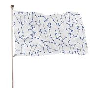 Flag 90X150Cm Constellations New Glow In The Dark Midnight Resistente Alle Intemperie All'Aperto Bandieras Da Balcone Con Occhielli Bandiere Pirata Per Conferenza,Decorazione
