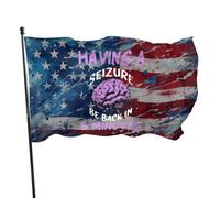 Flag 90X150Cm Epilepsy Awareness Having A Seizure Be Back In 5 Minutes Decorative Balcone Bandierine Della Decorazione Doppia Cucitura Bandieras Da Balcone Per Ristoranti,Interno