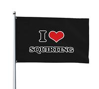 Flag 90X150Cm I Love Squirters Durevole Conferenza Bandierine Doppia Cucitura Bandierine Della Decorazione Per Interno,All'Aperto