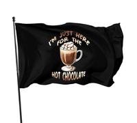 Flag 90X150Cm I'M Just Here For The Hot Chocolate Classica Decorazione Bandiere Pirata Colori Vivaci Bandiera Per Conferenza,Parata