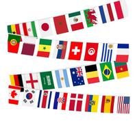 FLAG BANNER 190ft 200 bandiere vibranti bandiere di campagna Banner impermeabile Resistente alla dissolvenza internazionale per le celebrazioni degli eventi sportivi per feste, Long