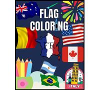 Flag Coloring: World Flag Coloring Kids Book