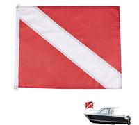 Flag De - 2 Pezzi Diver Boot Fage | Bandiera Alpha in Poliestere Blu E | Bianco | Plngee per Immersione, Immersioni Gratuite, Pesca Alla Snorkeling, 19,7 X 24 Pollici