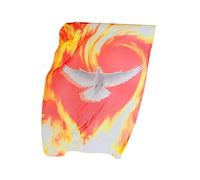 Flag di addizione per le bandiere con swing design angelico per servizio di danza | Banner sul palcoscenico in stoffa di chiffon per lode, chiesa, concerti, eventi cristiani, musicisti e apparizioni d