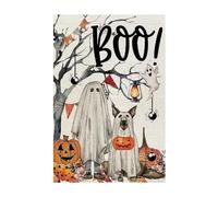Flag Di Halloween - Banner Da Giardino Inquietante | Design Di Fantasma Spettrale | Accento Per Il Cantiere Festivo Per Esposizione Di Feste | Decorazione Esterna Interna Stagionale Per