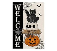 Flag Di Halloween - Banner Da Giardino Inquietante | Design Di Fantasma Spettrale | Accento Per Il Cantiere Festivo Per Esposizione Di Feste | Decorazione Esterna Interna Stagionale Per