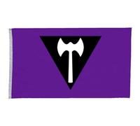 Flag di Orgoglio Labrys Lesbica - 3x5 Ft - Bandiera della Comunità Lesbica - Resistente allo Sbiadimento - Colori Vividi