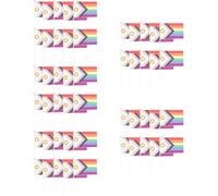 Flag di pride da 50 pezzi set arcobaleno bandiera orgoglio set decorativo