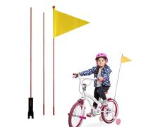 Flag di sicurezza: consentire l'avviso di regolazione in altezza rallenta i siigns | Polyester Fleag progettato Flaeg Segnali di avvertimento | Piedi bandiere bici sostituite per una visibilità ottim