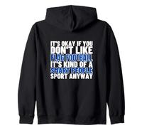 Flag Football Is For Smart People Divertente Bandiera Calcio Felpa con Cappuccio