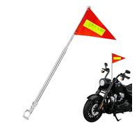 Flag For Bike-Waterproof Retractable Safety Pole, High-Visibility Reflective Sign, Heavy-Duty Fiberglass Rod, Adjustable Height Mounting, Tear-Resistant Neon Pennant | For Kids