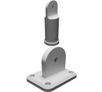 Flag Holder Wall Mount for 1-inch Poles - Adjustable Angle Display Stand