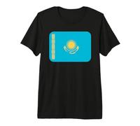 Flag Kazakhstan Maglietta Premium