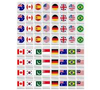 Flag Mahjong, Set di 64 giochi Mahjong, Blocchi di gioco Mahjong Set per feste, Blocchi di gioco di fuga al mare Set Mahjong, Giochi di piastrelle con motivo bandiera per adulti bambini