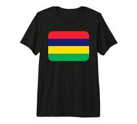Flag Mauritius Maglietta Premium