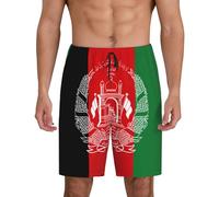 Flag Of Afghanistan - Confezione da 1 pantaloncini da notte da uomo con tasche laterali, vestibilità traspirante, disponibile in grande.