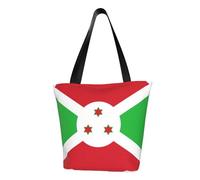 Flag of Burundi Borsa a tracolla da donna, borsa a tracolla, borsa a tracolla, borsa a tracolla per weekend, viaggio, shopping, nero, taglia unica