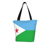 Flag of Djibouti Borsa a tracolla da donna, borsa a tracolla, borsa a tracolla, borsa a tracolla da viaggio per weekend, colore nero, taglia unica