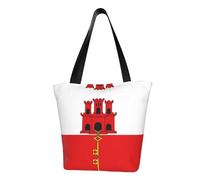 Flag of Gibraltar Borsa a tracolla da donna, borsa a tracolla, borsa a tracolla, borsa a tracolla da viaggio per weekend, colore nero, taglia unica