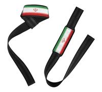 Flag of Iran - Polsiere e cinghie di sollevamento, antiscivolo, per allenamento e palestra, accessori per powerlifting, allenamento della forza, bodybuilding