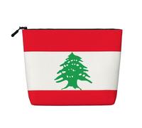 Flag of Lebanon - Trousse da viaggio versatile, ideale per la routine quotidiana e i viaggi di lavoro, Nero , Taglia unica, Beauty case