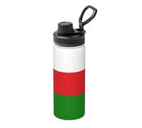 Flag of Oman - Bollitore termico sportivo da 510 g, per bevande calde e fredde, ideale per viaggi, escursioni, campeggio
