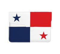 Flag of Panama - Custodia protettiva in pelle PU per computer portatile, 13 pollici, per MacBook, borsa sottile per computer da viaggio quotidiano