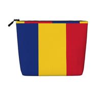 Flag of Romania Una borsa da viaggio versatile, ideale per routine quotidiane e viaggi di lavoro, Nero , Taglia unica, Beauty case