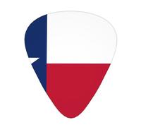 Flag of Texas - Plettri per chitarra, 12 pezzi, tre diversi spessori, per chitarra acustica elettrica e altri strumenti